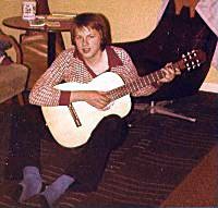 Werner with his acoustic guitar